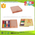 Продолжение горячие продажи деревянные игрушки бусины OEM восемь цветов образовательных детей игрушки бисер